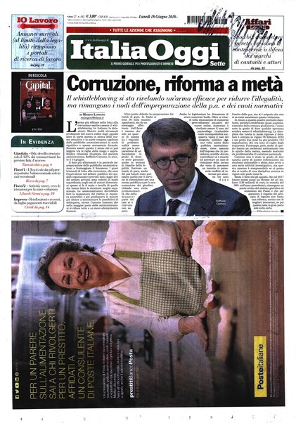 Italia oggi : quotidiano di economia finanza e politica